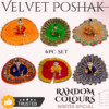 Premium Velvet Poshak Set for Laddu Gopal Ji (Pack of 6)
