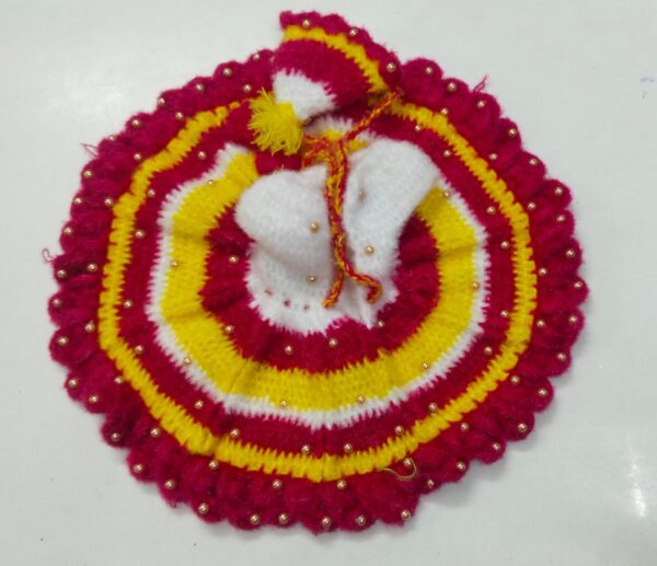 Laddu Gopal Woolen Dress for Sizes 9, 10, 11 (Single Piece)