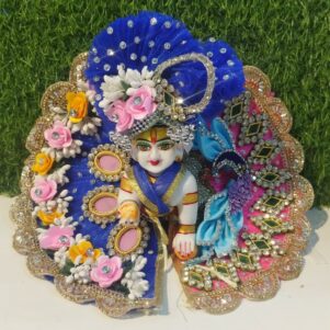 Amazing heaviest Blue dress for laddu gopal ji