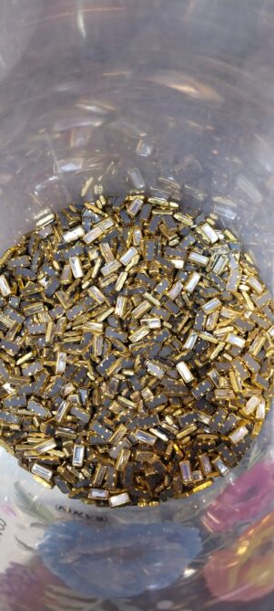 Rectangle Shape Kundan Beads